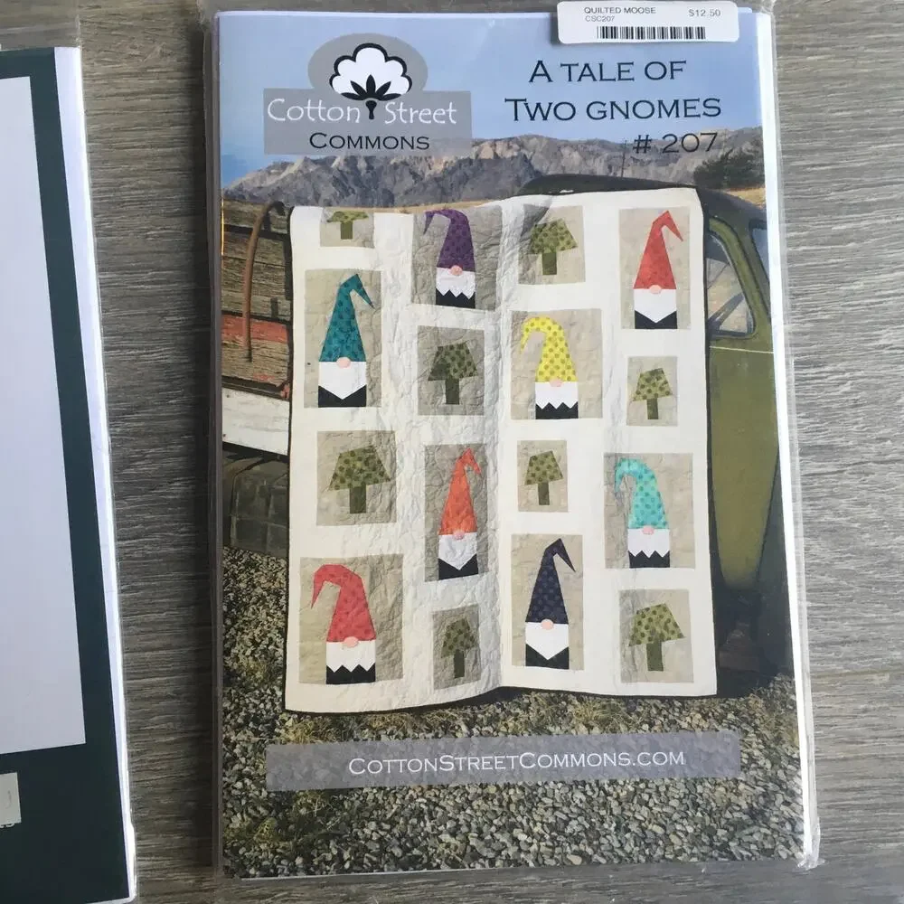 Quilt Sewing Pattern SET OF 5 Scrappy Cottage Geometric Fat Quarter NEW UNCUT